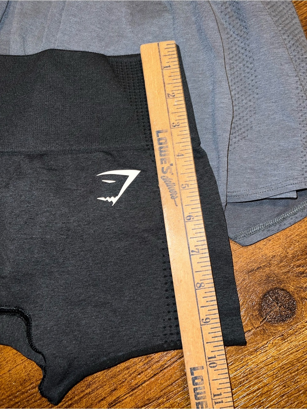 Gymshark Vital Seamless 2-1 Gray High Waist Black Training Shorts Set Size S - Picture 9 of 10